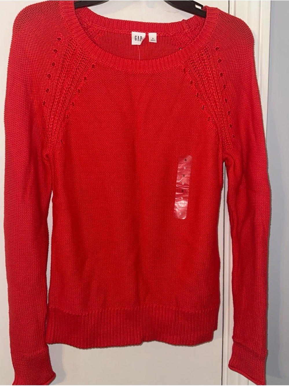GAP Bright Red Crewneck Sweater